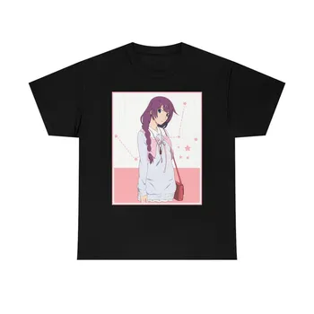 Japonų Anime Bakemonogatari Grafinis Atspausdintas T-Shirt, Derliaus Atsitiktinis Mados Trumpomis Rankovėmis Vyrams, Moterims, Didelio Dydžio Marškinėlius