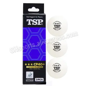 TSP 3 Žvaigždučių Stalo Teniso Kamuoliuką (TSP CP40+ Seamed) Naujos Medžiagos, Plastiko Originalus TSP 3-ŽVAIGŽDUČIŲ Ping Pong Kamuolius ITTF Patvirtintas