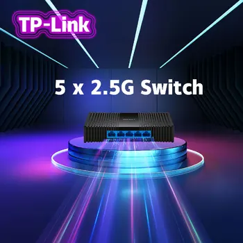 Nauja TP-Link 5 Uostą 2.5 Gb Ethernet Switch 2500M Network Switcher 
