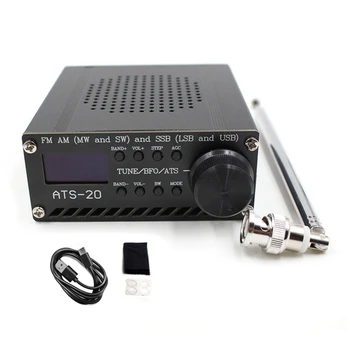 HOT-ATS-20 Si4732 Visą Juostos Radijo Imtuvas Su 2,4 Colių Jutiklinis Ekranas FM, LW, MW SW SSB (LSB & USB), DSP Imtuvas Su Antena
