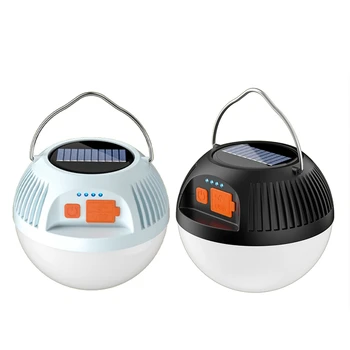 Saulės Kempingas Lempa USB Įkraunamas LED Palapinė Šviesos 3 Rūšių Nešiojamų Žibintų Pagalbos Stiprios Šviesos Lauko Sodas
