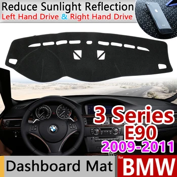 BMW 3 Serijos E90 2009 M. 2010 m. 2011 Anti-Slip Anti-UV prietaisų Skydelio Kilimėlis Padengti Trinkelėmis Dashmat Apsaugoti Kilimą Priedai 318i 320i 325i