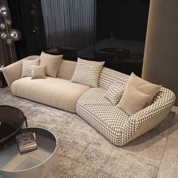 Italijos Minimalistinio Technologija Sluoksniuotos Elegantiškas Pigiai Sofa-lova, Gyvenamasis Kambarys Kampe Specialios formos Dizaineris Minkšta Sofa-Šezlongas Lounge italijos