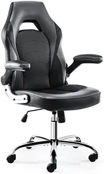 Kėdė - Biuro Kėdė, Stalas, Kėdės su ratukais Kompiuterio Kėdė su Flip-up Porankiai ir Reguliuojamo Aukščio Pasukama Kėdė, PU, Sujungimas