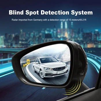 24Ghz Automobilių BSD Blind Spot Aptikimo Sistema, Universali nematymo Stebėjimo Radarų Atstumas Padėti Juostos Keitimas Parkavimo Jutiklis Rinkinys