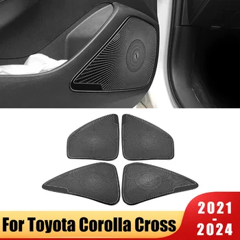 Toyota Corolla Kryžiaus XG10 2021~2022 2023 2024 Automobilių Durų Garso Garsiakalbio Dangtelį Garsiakalbis Interjero Lipdukas Modifikuoti Priedai