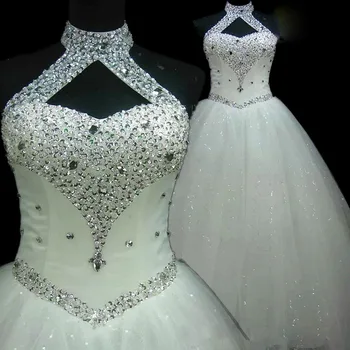 Naujas Atvykimo Elegantiškas Zawalcowany Apynasrio Kamuolys Suknelė Vestuvių Suknelė, pagaminti pagal Užsakymą, Nuotakos Suknelė