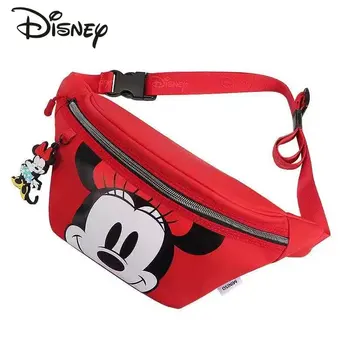 Disney Mickey Vaikų Waistpack Mados Animacinių filmų Aukštos Kokybės Berniuko Krūtinės Maišelį Lauko Sporto Multi-funkcija Saugojimo Waistpack