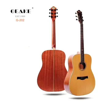 Geake G-202 41 colių drednoutas aukštos klasės rankų darbo solid kedras akustine gitara