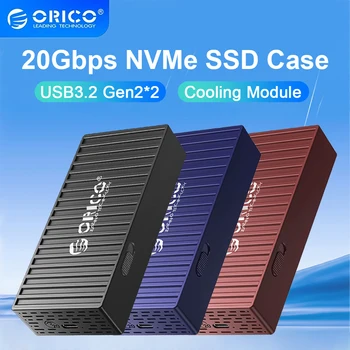 ORICO 20Gbps M. 2 NVMe SSD Talpyklos Tipas C iki PCIe NVMe M. 2 SMA Adapteris Atveju, USB 3.2 GEN2x2 Paramos UASP už NVMe SSD pc atveju