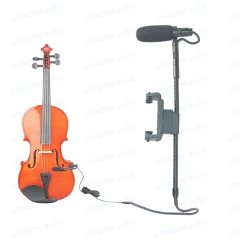 Muzikos Instrumentas Mikrofonas Smuikui Smuiku Suderinama su AKG Bodypack Siųstuvas Gooseneck Microhpon su Smuiku, Apkabos