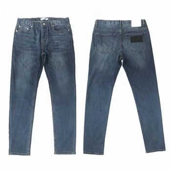 Pavasarį ir rudenį vyrų aukštos kokybės siuvinėjimo skalbimo mados atsitiktinis džinsus 2023 minkštos elastinės kelnės
