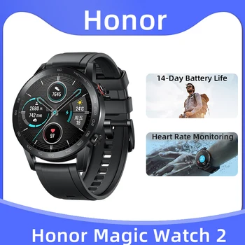 GARBĖS Magic Žiūrėti 2 Smart Watch Kraujo Deguonies SpO2 Širdies ritmo Monitorius 14 dienų Laukimo Sporto Treniruoklių SmartWatch Už GARBĘ 70 Pro