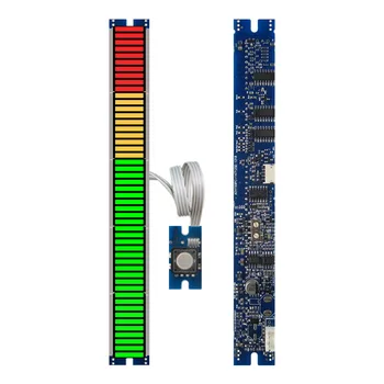 50seg 147mm LED Bargraph Modulis Garso Matuoklis su Peak-hold funkcija,Baras ekranas arba dot ekrano režimu galima nustatyti,40G+10Y+10R