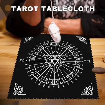 Taro Staltiesė Pentagrams Pagoniškų Altorių Medžiaga Flanelė Tarots Medžiaga Būrimą Astrologija Board Game Pad