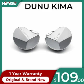 Dunu Kima / Kima Klasikinis Vieno 10mm Dynamic Driver in-Ear Monitoriai, DLC Diaphgram Dual-Kamerų Iavs In Ear Ausines HiFiGo