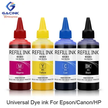 Universalus Dye Ink 100ML Papildymo Rinkinys Aukštos Kokybės Rašalas Universalus EP/CN/H/BR Rašaliniai Spausdintuvo Rašalo Užpildymo
