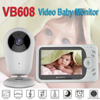 4.3 colių Belaidžio Video Baby Monitor Pavaduotojas nešiojamų Kūdikių Auklė IR LED Naktinio Matymo domofonas Priežiūros Saugumo Kameros VB608