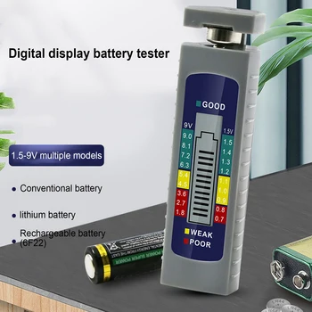 Skaitmeninis Akumuliatoriaus Testeris-LCD Ekranas Baterijos Talpa Detektorius Talpą, Diagnostikos Įrankis, AA/AAA/1,5 V Mygtuką Ląstelių/9V Baterija