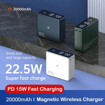20000mAh Magnetinio Wireless Power Bank 