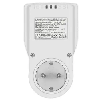 CoRui WIFI Smart Lizdas, Skaitmeninis Wattmeter 220V AC Elektros Skaitiklis Elektros Stebėti, kaip ES Kištukas Galia Kilovatų Galios Energijos Skaitiklis