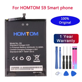 Aukštos Kokybės S9 4050mAh Bateriją Už HOMTOM S9 Išmaniųjų Telefonų + Nemokamas Įrankiai