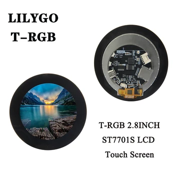 LILYGO® T-RGB ESP32-S3 2.8 colių LCD Touch Apvalus Ekranas ST7701S Ekrano ESP32-S3R8 Plėtros Taryba palaikyti 