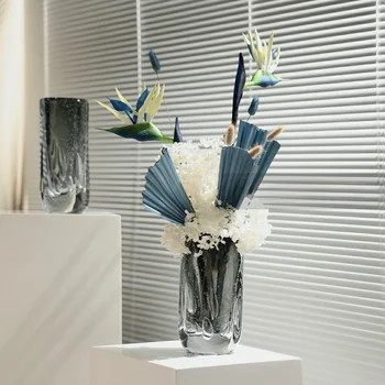 Šiaurės Hydroponic Stiklo Vaza Estetinės Prabanga Ikebana Šiuolaikinės Mažų Vaza Dizainas, Skaidri Augalų Wazon Namų Puošybai WK50HP