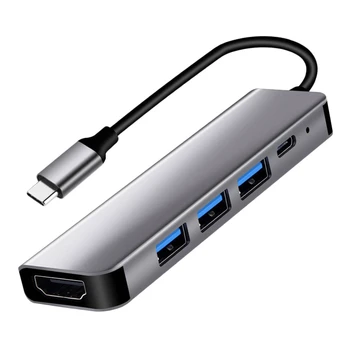 C tipo HDMI-Suderinama 4K USB-C 3.0 Adapteris Centru 