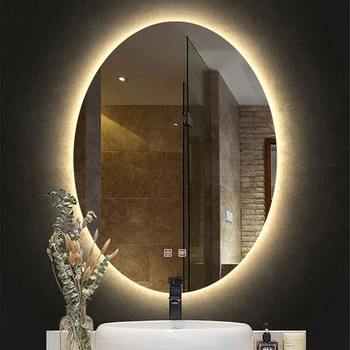 Tuštybės Smart Hotel Vonios Veidrodis Sienos montuojamas Šviesos Reguliuojamas didinamąjį Dekoratyvinis Veidrodis 