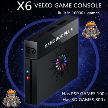 3D Vaizdo Žaidimų Konsolės, 4k Šeimos Retro konsolės Su 2.4 G Bevielio ryšio Valdiklis Žaidimo Dėžutės PSP/DC/N64 GBA PS1