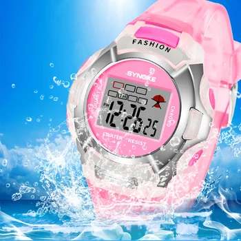 Vaikai Elektroniniai Laikrodžiai Spalvų Šviesos Rinkimo Gyvenimo Vandeniui Daugiafunkcinis Šviesos Aalarm Laikrodžiai, Laikrodžių Ir Berniukams, Ir Mergaitėms