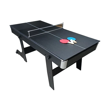 Geriausia pardavimo Patalpų naudojamas 2 in 1 Combo Stalo Žaidimo Lankstymo 6ft Ping Pong Lentelė Biliardo Stalas