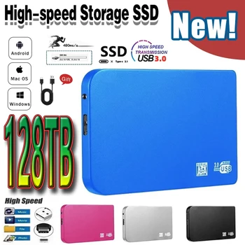 Originalus, Didelės spartos 1 TB SSD 500GB Portable Išorinio Kietojo Kietąjį Diską USB3.0 Sąsaja HDD Mobile Kietasis Diskas Laptop/mac