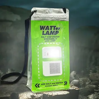 Avarinės Šviesos Druska Vandens Žibinto Lempa Ne Baterija Reikia Portable LED Šviesos Žibintai Pėsčiųjų, Kempingas, Lauko naktinė Žvejyba