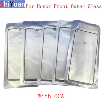 5vnt Priekinės Stiklo Objektyvas Touch Panel Padengti Huawei Mėgautis 10 Garbę 20 10Lite 9X X10 8X 8C Žaisti 3 4 Stiklinis Lęšis su OCA