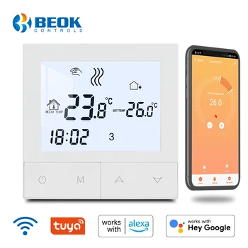 Beok Tuya Smart Home Wifi, Termostatas, Elektrinis Grindų Šildymas Vandens Dujų Katilo Temperatūros Reguliatorius Nuotolinio Valdymo Alexa