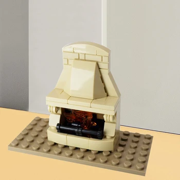 Ss Klasikinis Židinys Blokai Apdailos Architektūros Mini Modelis Rinkiniai Namas 