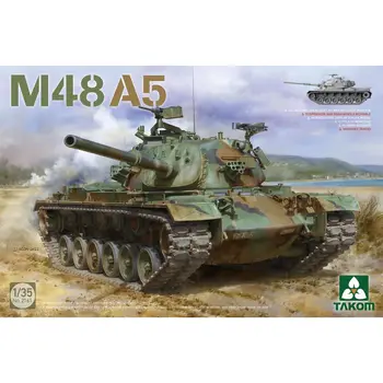 TAKOM 2161 1/35 JAV vidutinį Tanką M48A5 Skalės Modelis Rinkinys
