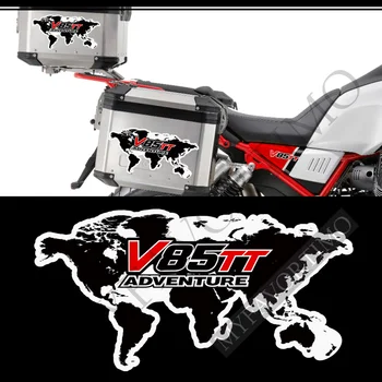 Dėl Moto Guzzi V85TT V 85 TT Tank Pad Raštas Lipdukai, Decal Bagažo Emblema Logotipas Atvejais Kamieno