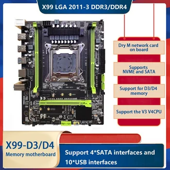 X99 PC motininę Plokštę DDR3/DDR4 64GB ECC Atminties Lizdas M. 2 PCIE16X USB3.0 SATA3.0 Plokštė