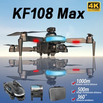 KF108/KF108MAX GPS Drone 4K Profesional Su GPS Dual HD Kamera 360° Kliūčių Vengimo Brushless Variklio Mini Drone RC Quadcopter