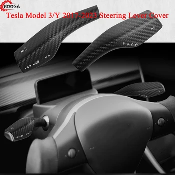 Tesla Model 3/Y 2017-2023 Vairo Svirties Dangtelis 2 VNT Anglies Pluošto Pavarų perjungimo Svirties, Interjero Apsauga Svirties Dangtelis Priedai