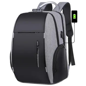 Vyrai Kuprinės Anti-Theft USB Įkrovimo Kelionės Backpack 15.6 Colių Nešiojamas Kuprinės Vyrų Vandeniui Lauko Sporto Mokykla Krepšiai