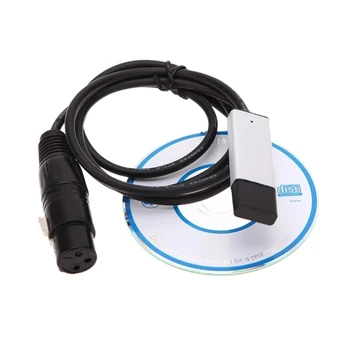 USB DMX512 Adapterio Kabelį Kontrolės Scenos Šviesos su Kompiuteriu Stabili Duomenų Perdavimo USB DMX512 Valdytojas