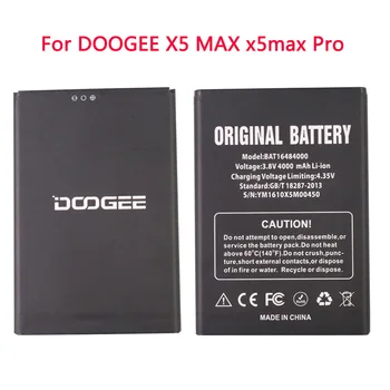 100% Aukštos Kokybės BAT16484000 4000mAh Bateriją DOOGEE X5 MAX x5max Pro telefono baterija