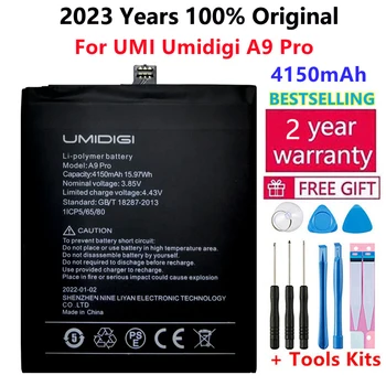 2023 Metų 100% Originalus Už UMI Umidigi A9 Pro Baterija UMIDIGI A9 Pro A9Pro 4150mAh Ląstelių Mobiliojo Telefono Baterijas Bateria