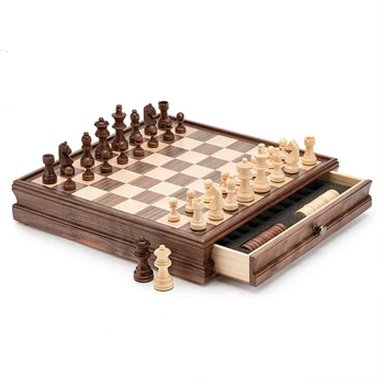 Eorthotics Medienos Šachmatų Rinkinį Stalo Žaidimas Šaškės Šachmatų Lentos Ornamentu Šeimos Šachmatai Lauko Tabuleiros De Xadrez Šachmatų Priedai