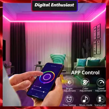 Laikas Neoninis Ženklas Juosta Tuya Vandeniui Smart Lempos App Kontrolės Rgb Led Juostelės Neoninės Šviesos, Dirbti Su Alexa 
