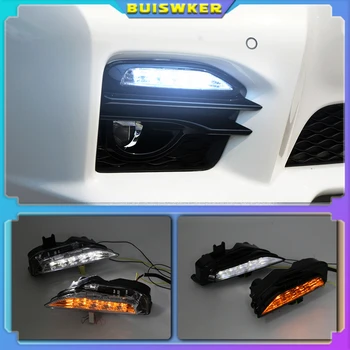 Automobilio LED DRL Šviesos važiavimui Dieną už INFINITI Q50 ruožtu geltonas signalas vairuotojo lempa, автомобильные товары
